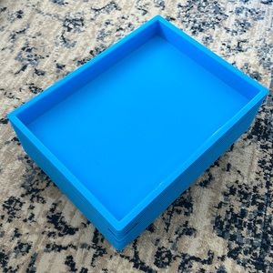 12 target “craft trays” paper trays blue some cracked